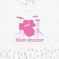 thumbnail image 4 of Inktastic Future Drummer Girls Girls Baby Dress, 4 of 5