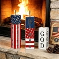 thumbnail image 5 of Darzheoy 3 Pcs Patriotic Wooden Block Decor Set, Star Stripes Table Centerpiece for Independence Day, Memorial Day, Veterans Day Home Decoration, 5 of 7