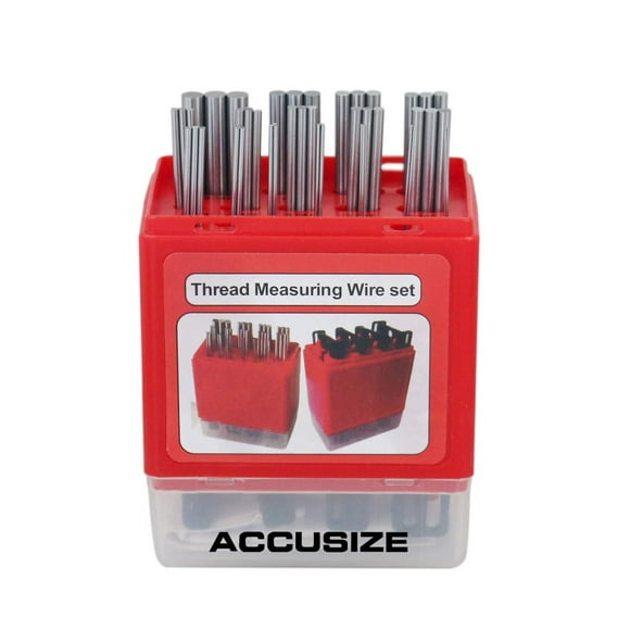 Juego de Cables de Medición de Roscas métricas y estadounidenses Accusize Industrial Tools Eg06-1002
