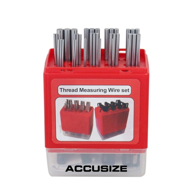 Juego de Cables de Medición de Roscas métricas y estadounidenses Accusize Industrial Tools Eg06-1002