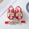 thumbnail image 5 of Gibobby Baby Infant Girls Boys Sandals Non Slip Rubber Sole Summer Beach Outdoor First Walker Crib Shoes(Red,3-6 Months), 5 of 5