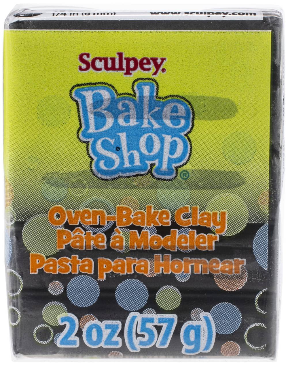 Sculpey Bake Shop OvenBake Clay 2ozBlack