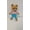 Blue Trousers, variant on Handmade Amigurumi Wool Adorable Girl & Boy Teddy Bears with Colorful Skirts, Black/ Red, 3.14