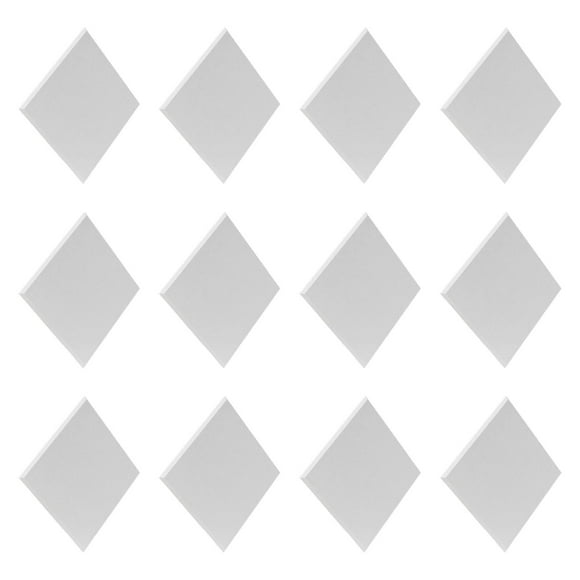Tnarru 12 Pieces Acoustic Wall Panels Soundproofing Boards Utility Versatile Sound Absorber Acoustic Wall Tiles for Farmhouse Office white