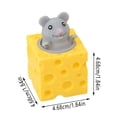 thumbnail image 2 of Squishy Cheese Mouse Shape Party Favors for Adults, Slow Rising Mini Stress Cheese With Mouse Fidget, Soft Silicone Cheese Pastry Ornaments Gifts for Friends & Family, White, 2 of 5