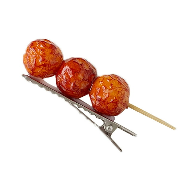 Divertidos y realistas clips de pelo de alimentos para una mirada Quirky 1PC