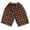 Coffee, variant on AWZXDE Boys Casual Pants Elastic Waist Easy Pull On Plaid Loose Fit Knee Length Trousers For Spring Fall Daily Loungewear - 1-2 Years