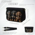 thumbnail image 7 of TSOVTHRID Dachshund Dog Black Print Crossbody Bags for Women Trendy Small Shoulder Handbags PU Leather Cross Body Purses with Zipper Inner Pocket, 7 of 7