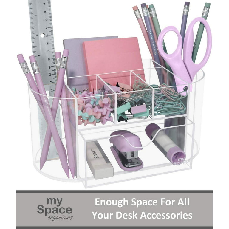 Acrylic Desk Organizer for Office Supplies and Desk Accessories