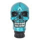 thumbnail image 2 of Cabeza de cambio de marchas de calavera, perilla de palanca de cambios de resina, mango de palanca de cambios de transmisión de coche para la mayoría de los vehículos manuales, color verde, 2 of 5