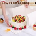 thumbnail image 4 of 30Pcs Cake Boxes, 10x10x8 Inch Tall Bakery Boxes with Windows, Disposable Cakes Transport Containers with Lids for Cakes,Pie,Cupcakes, Pastry, Birthday, Wedding, Mother's Day, 4 of 14