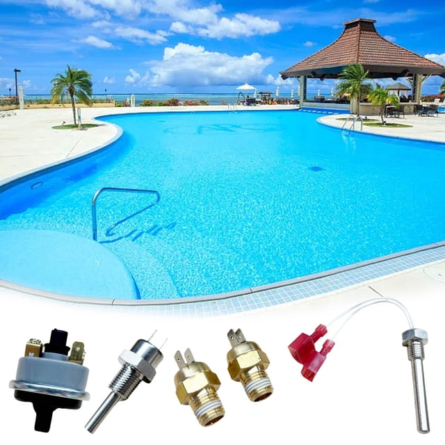 HBFAGFB Pool Heater Replacement Kit — Includes Stack Flue, Thermistor, Pressure Switch, 140°F Shutoff & 135°F High Limit, Compatible with Temp & Max E Heaters