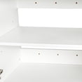 thumbnail image 6 of Stackable Wall-Mounted Storage Cabinet, 31.5"W x 29.9"H, White | Adjustable shelves and versatile design for kitchen, laundry, or bath, 6 of 14