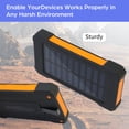 thumbnail image 6 of CATGOOD 26800mAh Solar Charger for Cell Phone iPhone, Portable Solar Power Bank, 2 LED Light Flashlight, 6 of 9