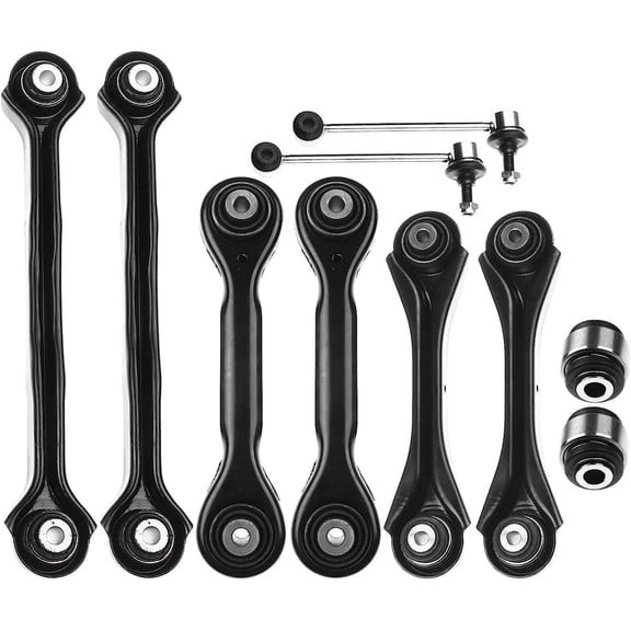A-Premium 10Pcs Rear Suspension Kit Upper Lower Control Arm Sway Bar Track Rod Compatible with BMW E92 E82 E88 128i 323i 325i 328xi