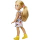 thumbnail image 2 of Barbie Chelsea Doll Barbie Juguete para niños con vestido de impresión de arco iris y zapatos amarillos, 2 of 2