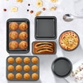 thumbnail image 5 of Baking Pans Set, 6-Piece Nonstick Bakeware Set with Cake Pan, Loaf Pan, Cookie Sheet, Kitchen Cookware Pan Baking Sheet Set for Oven Baking Supplies, 5 of 6