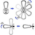 thumbnail image 4 of Paquete de 4 ganchos magnéticos WEIHJMXG con hebilla de resorte extra fuerte, 4 of 5