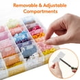 thumbnail image 3 of Lifewit 4 pack Bead Organizer, 36 Compartments Storage Box, Bead Storage Containers with Adjustable Dividers, 3 of 9