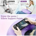 thumbnail image 2 of Topchances Compact Gaming Reading Pillows, Ergonomic Arm Support Pillow for Working, Crocheting, Reading, Breastfeeding (Light Purple), 2 of 19