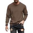 thumbnail image 5 of pstuiky camisas de hombre de manga larga, Sudadera deportiva informal de manga larga para hombre, color liso Tops de hombre m, 5 of 5