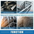 thumbnail image 6 of Unique Bargains 2 Pcs Car Mandrel Exhaust Pipe Tube 48" Length 5'' OD Straight Exhaust Tube 0 Degree Modified Piping, 6 of 7