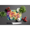 thumbnail image 4 of Orchids in Watercolor Glass Cutting Board Large 12 in x 15 in, 4 of 5