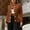 A_Brown Coats for Women, variant on XPMWRP Women's Long Sleeve Button Coat Soft Breathable Fabric Casual Top Perfect for Spring Summer Daily Wear Stylish Jacket Ideal for Holiday Parties Gray L