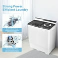 thumbnail image 5 of Costway 26lbs Portable Semi-automatic Washing Machine W/Built-in Drain Pump Grey, 5 of 10