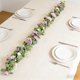 thumbnail image 4 of Guirnalda artificial de rosas de vid de 70,8" decoración floral de ratán, rosa morado rojo blanco, plástico verde ramas primaverales para terraza interior exterior, 4 of 7