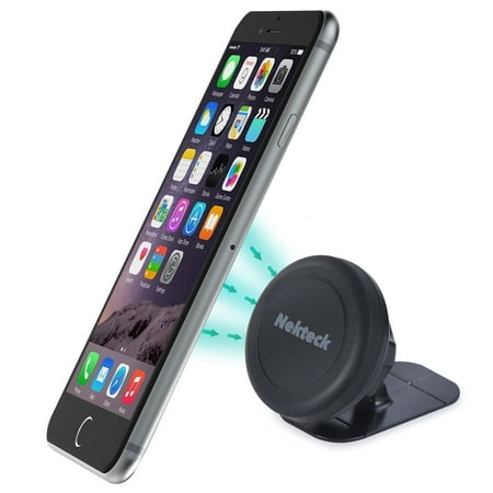 Car Mount, Nekteck Universal Stick on Dashboard Magnetic Car Mount Holder for iPhone 7 6 6S Plus 5S 5C 5 SE, Samsung Galaxy S6/S7 Edge Plus S5 Note 5 4 3, LG G5, Nexus 6P 5X More,