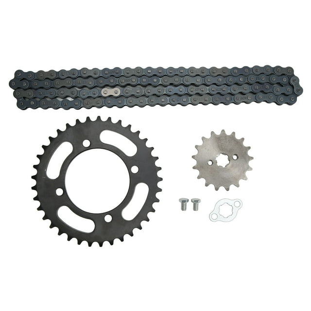 Chain Sprocket Kit,420 Chain 155mm 37T Front Rear Sprocket Chain T Sprocket Kit Finely Tuned Performance