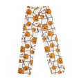 thumbnail image 6 of MLQIDK Womens Plus Size Fall Pajamas Halloween Loose fit Pumpkin Bat Ghost Print Pajama Pants Elastic Waist Drawstring Pumpkin Pajamas Funny Fall Pjs, 6 of 6