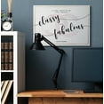 thumbnail image 2 of Stupell Industries Classy And Fabulous Fashion Designer Pink Inspirational Word Design Canvas Wall Art by Ziwei Li, 2 of 6