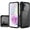 Black, variant on For Samsung Galaxy A36 / A56 Ultimate CaseX Transparent Hybrid Case with Metal Buttons And Camera Edges - Red