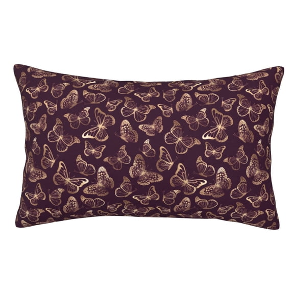 Easygdp Beautiful Purple Butterflies for Soft Pillow Case Pillow Protectors,Perfect for Sleeping (Pillow Core Not Included)-14"x20"