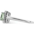 thumbnail image 4 of Sterling Silver Rhodium Green Quartz Diam. Ring (Size 9) Made In China qr4557ag-9, 4 of 5
