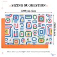 thumbnail image 6 of Yayeee Doormat for Indoor Entrance 32" x 20" Non Slippery Floor Rug, Blue Retro Pattern, 6 of 8