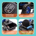 thumbnail image 3 of Track Seven 24V Ride on Excavator, 4-in-1 Construction Excavator, Dump Truck & Bulldozer, Ride on Tractor Electric Car with Remote Control, Swivel Seat, Music, Ride on Toy Car for Kids Aged 3+, Blue, 3 of 8