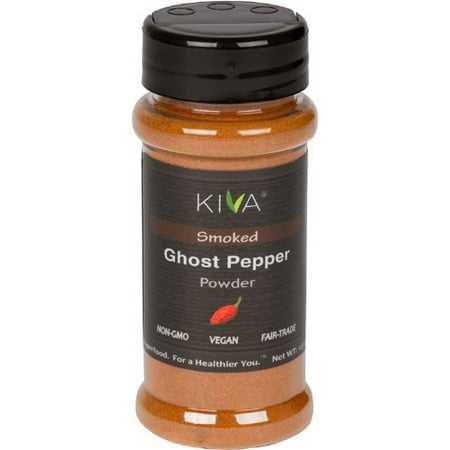 Kiva Gourmet Smoked, Ghost Chili Pepper Powder - Vegan, (Best Way To Grow Ghost Peppers)