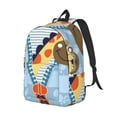 thumbnail image 2 of Balery Giraffe Come Out From Zipper Vintage Canvas Backpack for Men and Women - Large Capacity, Durable Travel Laptop Bag for School, Work, Hiking, and Outdoor Activities, 2 of 7