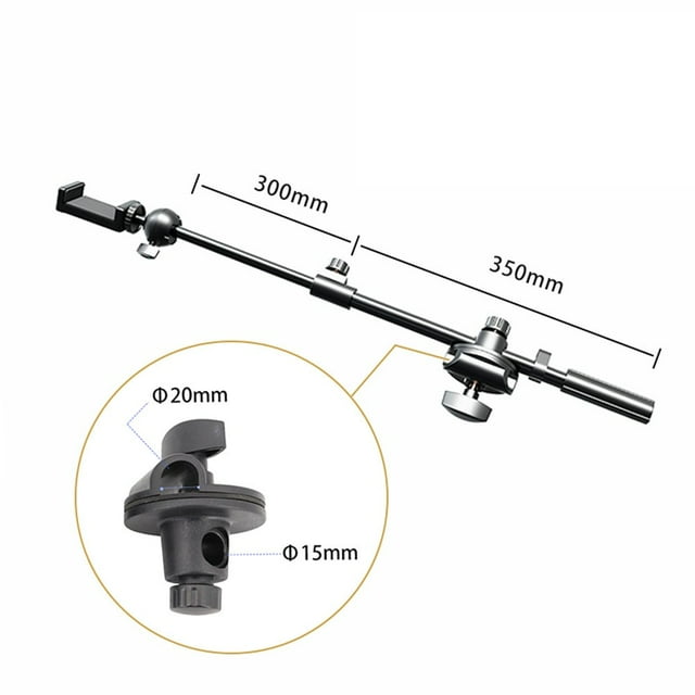 55cm Rotating Microphone Stand Arms Mic Clip Holder Extension Bracket C