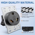 thumbnail image 3 of Toma de corriente para RV Nilight, 30 amperios, 125 V, NEMA TT-30R, con certificación ETL, 3 of 9