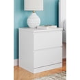 thumbnail image 2 of Signature Design by Ashley Onita 2 Drawer Modern Nightstand, White, 2 of 9