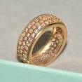 thumbnail image 2 of Charm Wedding Band 925 Silver,Gold Plated Ring Cubic Zircon Women Gifts Sz 6-10, 2 of 8