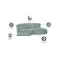 thumbnail image 2 of Meridian Furniture Arc Mint Green Vegan Leather Modular Sectional, 2 of 12