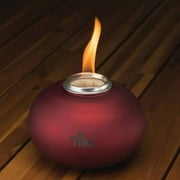 TIKI Brand Clean Burn Pearl of the Sea Tabletop Firepiece, Teal