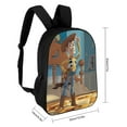 thumbnail image 2 of Toy Story Backpack, 17 Inch Laptop Backpack, Water-Resistant BookBag, Adjustable Shoulder Straps, Durable 600D Polyester, 2 of 9