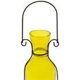 thumbnail image 5 of Northlight Transparent Glass Candle Lantern with Metal Frame - 12" - Yellow and Black, 5 of 9
