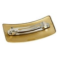 thumbnail image 2 of Parcelona French Mustard Touch on Golden Bar Wide Large Hair Clip Barrette, 2 of 8